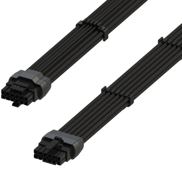  600W PCIe 5.0 16Pin（12+4）大电流电源线16AWG  尼龙编织 兼容RTX4000和RTX3000 FE