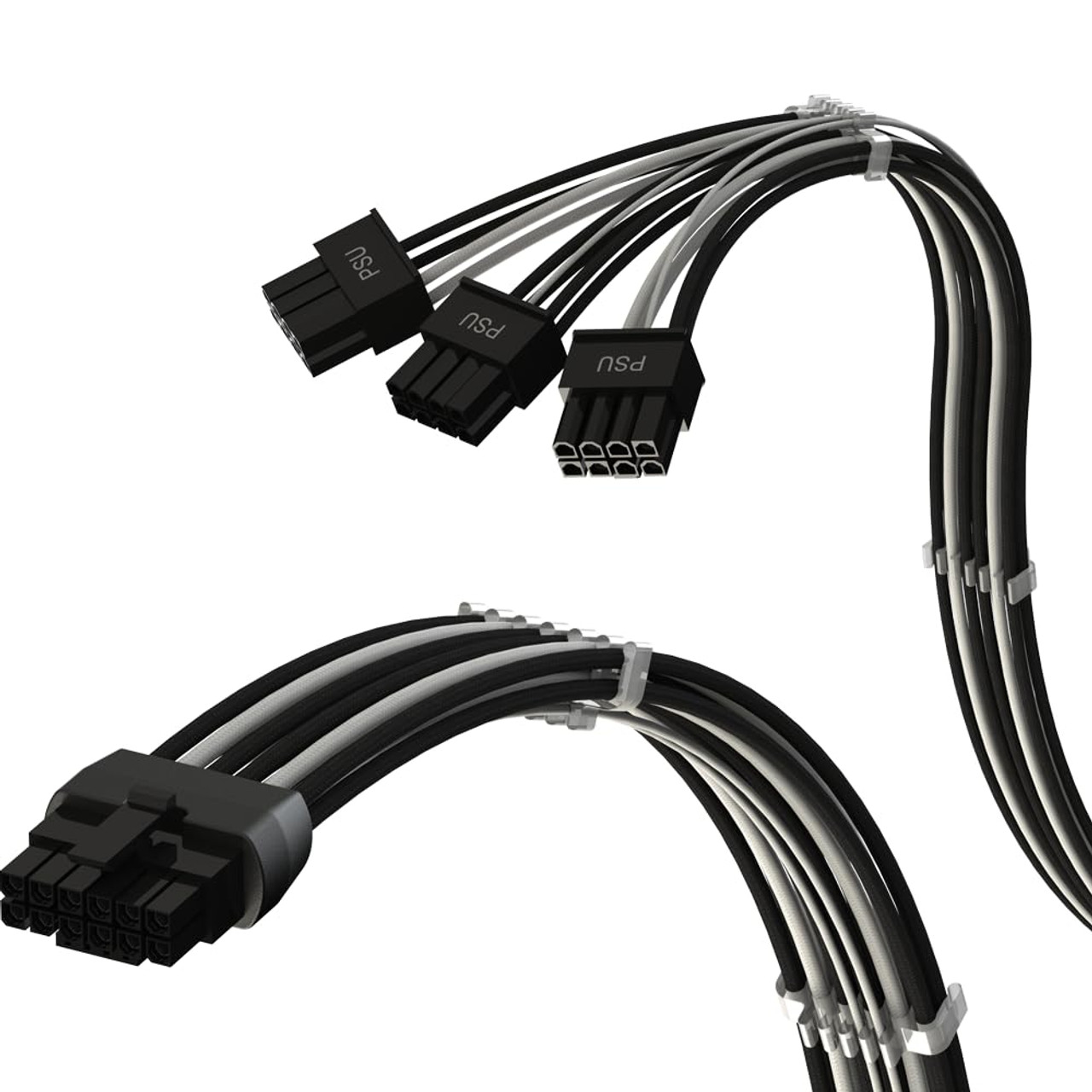 PCIe 5.0 16Pin（12+4）对 3x8Pin | 16AWG 尼龙编网 与RTX40和RTX30 FE GPU兼容|仅适用于ASUS/EVGA PSU